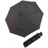 DOPPLER Fiber Mini Black White rings - dámský skládací deštník bílá 726465BW02