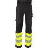 Bennon REFLECTOS Trousers black yellow reflexné nohavice čierna žltá