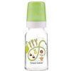 Fľaša 120 ml Canpol Babies 3m+ sklenená zelený vrchnák