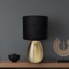 Näve Stolová lampa Aurum textilné tienidlo čierna/zlatá - 3189658