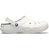 Dámska nazúvacia obuv Crocs, CLASSIC FUZZ LINED CLOG Biela,Sivá, 41/42