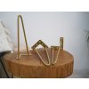 Treesome Industrial Hairpin Podnož Noha 2 ramenná Zlatá 1ks Rozměr: 70 cm