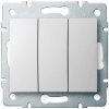 Trojitý spínač Kanlux LOGI - č. 3 - biely 25076