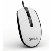 C-TECH myš WM-10, USB, 1200 DPI, bílo-černá