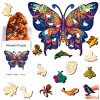 PUZZLE DREVENÉ OBOJSTRANNÉ A4 MOTÝĽ 164 DIELIKOV DARČEK PRE DETI A DOSPELÝCH