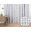 Biante Dekoračný záves Rebeka RE-015 Svetlo sivo-biela kocka malá 130x180 cm