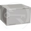 SOLARIX Rozvádzač nástenný skladaný SENSA LITE 6U 450mm, dvere plech, RAL 7035, SENSA-L-6U-545-21-G