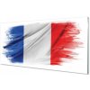 Sklenený obraz vlajka Francúzsko 100x50 cm