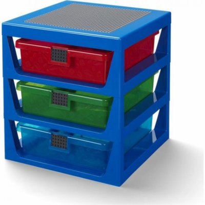 LEGO Storage organizér se třemi zásuvkami 4095 Organizér modrá
