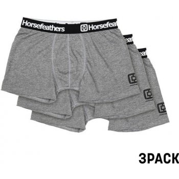 Horsefeathers boxerky šedé AM067C 3Pack