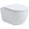 kielle Oudee Závesné WC s doskou SoftClose, Rimless Vortex+, biela 30102006