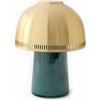 &Tradition Prenosná lampa Raku SH8, Blue Green & Brass 136746A118