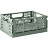 3 Sprouts CRATE M 28 cm skladacia zelená