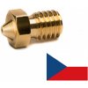Mosadzná tryska E3D M6 - 0,6mm / 1,75mm - CZ výroba (E3D M6 0,6mm)