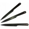 Nože na športové hádzanie KAL22 - šípky - 3 ks čierny nôž