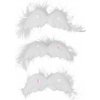 Anjelské krídla s perím na klipse 80 mm 3 kusy