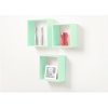 B! Sada poličiek na stenu 3 kusy green X