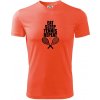 Eat sleep tennis - Pánske tričko Fantasy športové - M ( Neónová oranžová )