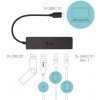 i-tec USB-C Metal HUB 2x USB 3.0 + 2x USB-C C31HUBMETAL2A2C