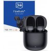 3mk bezdrôtové stereo slúchadlá FlowBuds, nabíjacie púzdro, čierna
