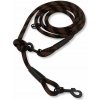 PafDog prepínacie extra pevné nastaviteľné vodidlo 14 mm, 4 m, čierno-hnedé