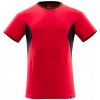 Tričko MASCOT krátky rukáv ACCELERATE Červená/čierna (Pohodlné tričko MASCOT 100% bavlna)