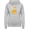 AWDis Hoodie Mikina - Pivný motív - Na zdravie - Šedivá sivá - L - Dámske