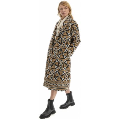 La Martina woman outdoor fancy jacquard kabát hnedá