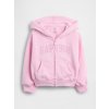 GAP Baby mikina s logom VintageSoft Ružová 4YRS