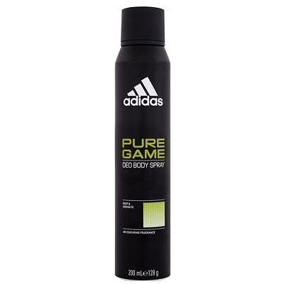 Adidas Pure Game Deo Body Spray 48H deospray bez obsahu hliníku 200 ml pro muže