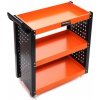 Kraft&Dele Dielenský vozík s 3 policami Black/Orange KD365