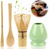 ZESTAW BAMBUSOWYCH ŁYŻECZEK DO HERBATY A PRÍSLUŠENSTVA PRE MATCHA, 4-DIELNA