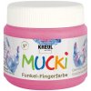 Trblietavé prstové farby MUCKI 150 ml ružová