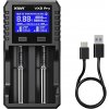 Xtar VX2 Pro, Univerzálna 2 šachtová nabíjačka, pre Li-ion/ NiMH AA/ AAA 1,5-1,2V, LiFEPO4 3,2V a Li-ion 3,6/3,7V akumulátory