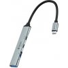 Devia USB-C Hub Lite 4 in 1 EC707 - Deep Gray 6942297129412