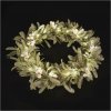 LED dekorace - věnec jmelí, 3x AA, teplá bílá, časovač DCTW28