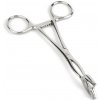 Mr. Steel Cube Tongs V Shape Silver