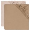 Jollein Napínacia plachta 140/150 x 70/75 cm 2 ks Wild Rose