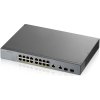 Zyxel GS1350-18HP 18 Port smart managed CCTV PoE switch, long range, 250W, 16x GbE, 2x combo RJ45/SFP