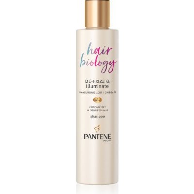 Pantene Hair Biology De-Frizz & Illuminate šampón pre suché a farbené vlasy 250 ml