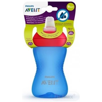 Philips Avent netekoucí hrníček s měkkým pítkem 300 ml modrý