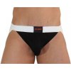 Burn - 004 jock shiny black / white s