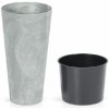 Prosperplast TUBUS SLIM BETON Effect Kvetináč s vkladom 15cm, 3,3l, beton DTUS150E