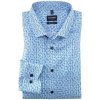 Pánska modrá bavlnená košeľa OLYMP modern fit Veľkosť: 46