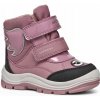 GEOX Detské zateplené čižmy na suchý zips Dark Pink B463WA 054FU C8006 veľkosť 25