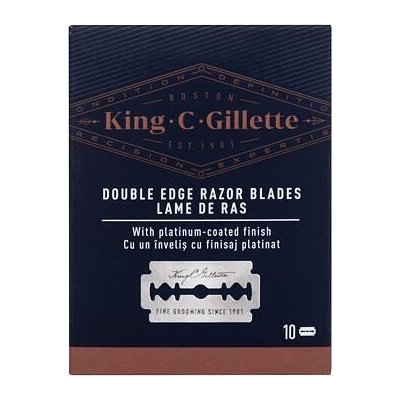 Gillette King C. Double Edge Safety Razor Blades náhradní břit 10 ks pro muže