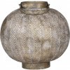 Chic Antique Champagne antik kovový okrúhly lampáš Stion - Ø24 *25 cm - Chic Antique