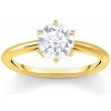 Thomas Sabo TR2474-414-14-56 Gold-plated Ring with white Stone in Brilliant-cut Ladies