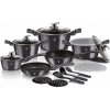 Berlingerhaus Sada hrncov s mramorovým povrchom Metallic Line Carbon Pro Edition BH-6887 18 dielna Berlinger Haus