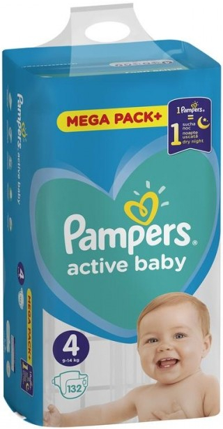 Pampers Active Baby 4 132 ks od 32,99 € - Heureka.sk